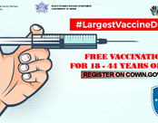 Free Vaccination FOR 18 - 44 Years of Age
